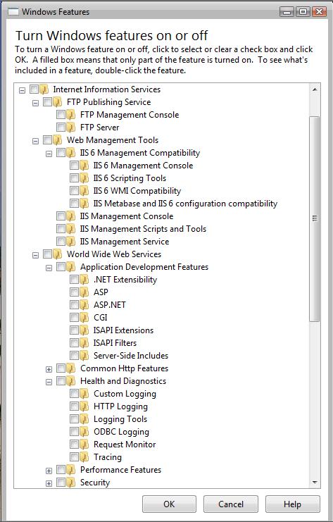 Internet Information Services IIS7 Features